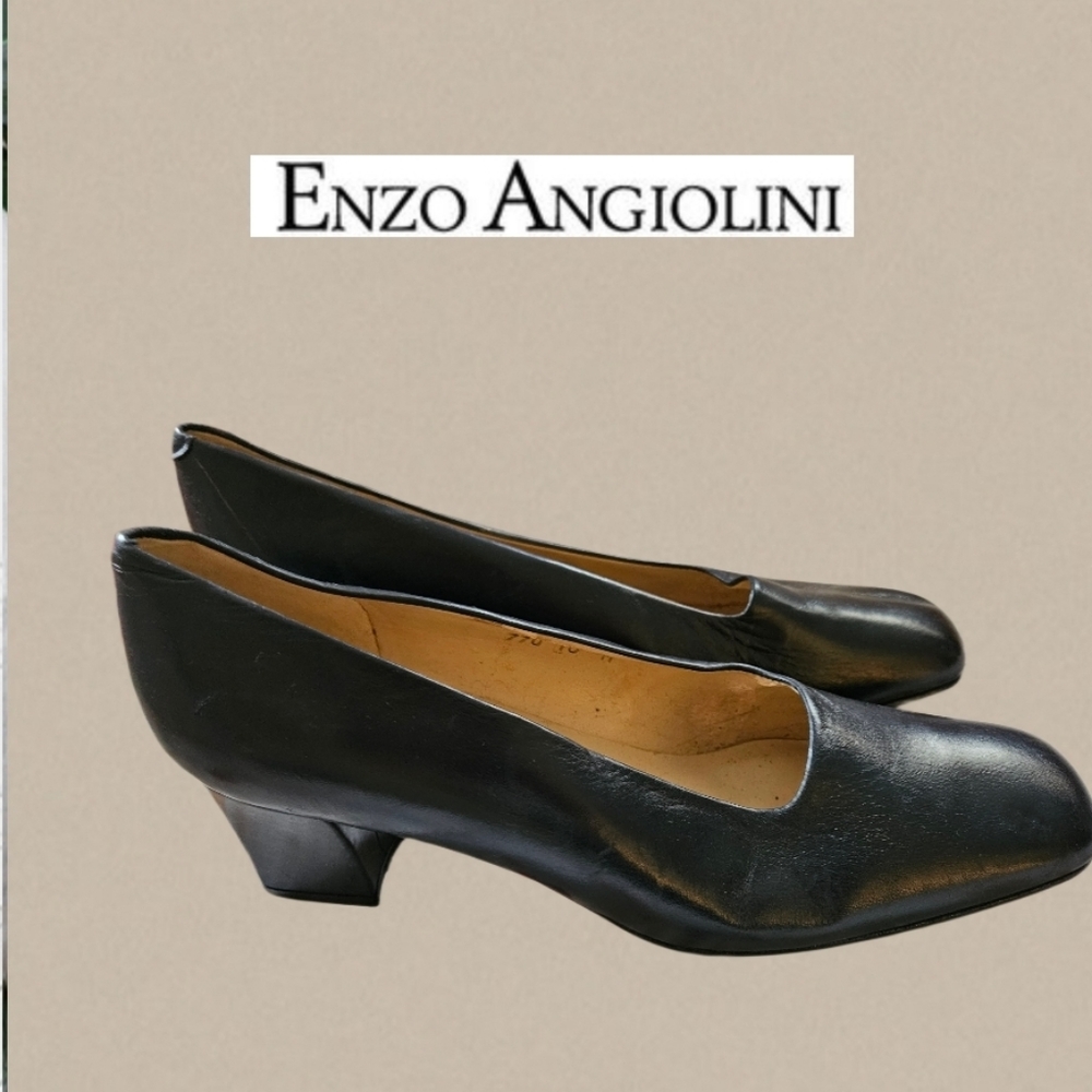 Enzo Angiolini Square Toe Heels
